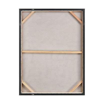 Atlas Lighting Skyline Hues 36.5in Framed Wall Art | Modern Cream & Coral Abstract Canvas | Living Room & Office Decor | Model WA11149-01