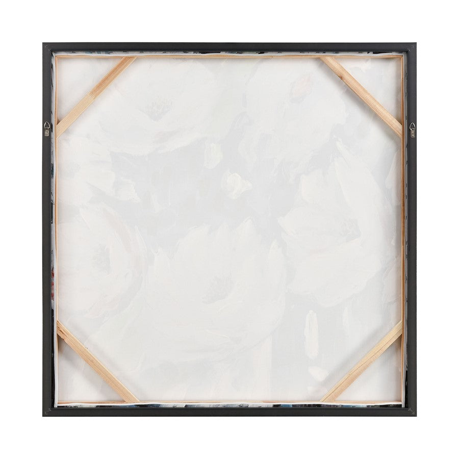 Atlas Lighting Spring Still Life 40in Framed Wall Art | Traditional White Fabric with Blue & Blush Accents | Bedroom & Living Room | Model WA11151-01