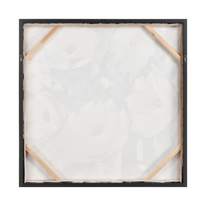 Atlas Lighting Spring Still Life 40in Framed Wall Art | Traditional White Fabric with Blue & Blush Accents | Bedroom & Living Room | Model WA11151-01
