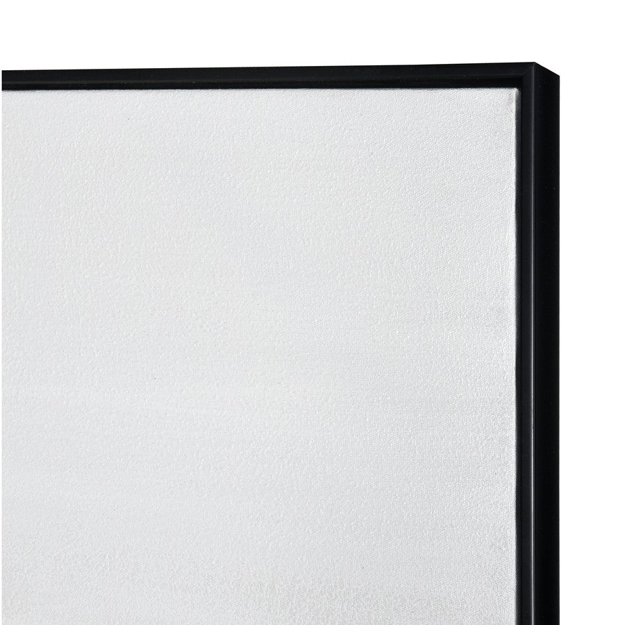Atlas Lighting Tumult 31.5in W x 47.25in H Framed Wall Art | Modern Coastal Abstract Waterscape in Off White and Gold | Living | Model WA11161-01