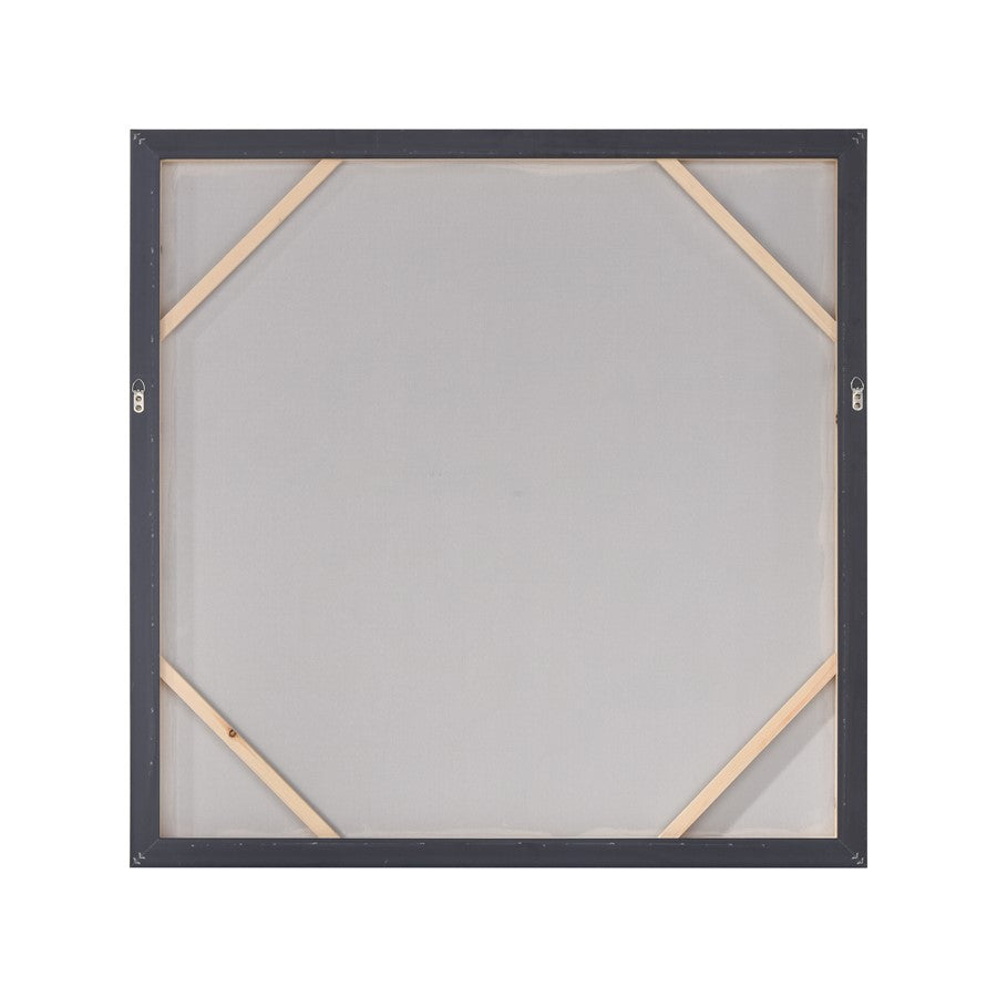 Atlas Lighting Umbra 39.25in W x 39.25in H Framed Wall Art | Transitional Black and White Botanical Silhouette | Living Room | Model WA11163-01