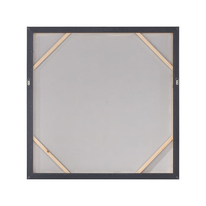 Atlas Lighting Umbra 39.25in W x 39.25in H Framed Wall Art | Transitional Black and White Botanical Silhouette | Living Room | Model WA11163-01