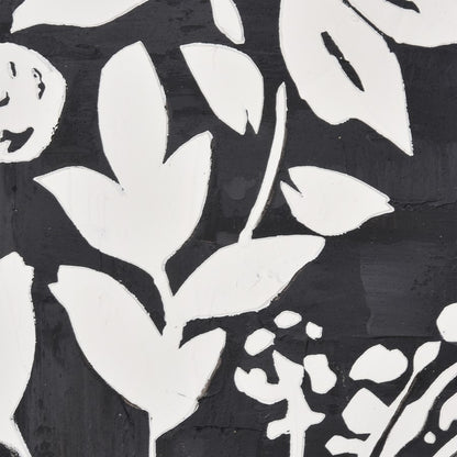 Atlas Lighting Umbra 39.25in W x 39.25in H Framed Wall Art | Transitional Black and White Botanical Silhouette | Living Room | Model WA11163-01