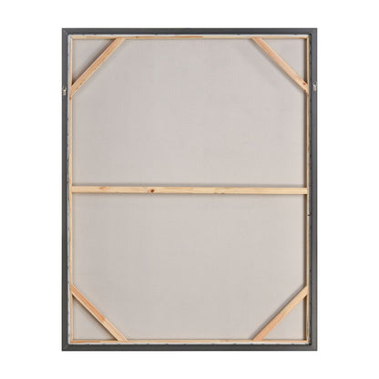 Atlas Lighting Vantage Point 40in W x 51in H Framed Wall Art | Transitional Abstract Landscape in Gray and Gold | Living Room | Model WA11166-01