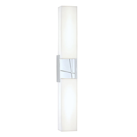 Atlas Lighting Artemis 24in Integrated LED Wall Sconce | Modern Chrome and Opal Glass | Bathroom & Hallway | 2000 Lumens, 3000K | Model WL11022-CH