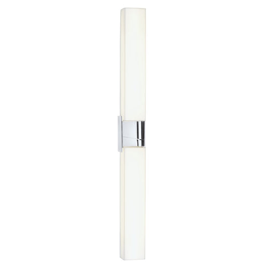 Atlas Lighting Artemis 36in Integrated LED Wall Sconce | Modern Chrome and Opal Glass | Bathroom & Hallway | 2400 Lumens, 3000K | Model WL11023-CH