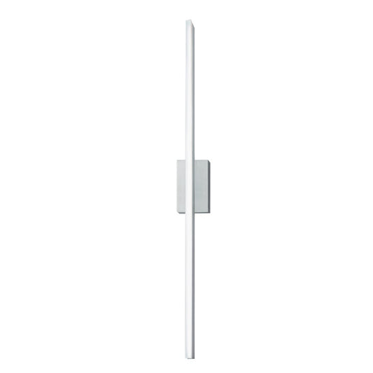 Atlas Lighting Ava 48in Integrated LED Sconce | Modern Brushed Aluminum and Acrylic | Bedroom & Hallway Wall Light | Model WL11028-SV