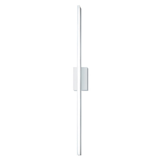 Atlas Lighting Ava 60in Integrated LED Sconce | Modern Gloss White and Acrylic | Bedroom & Hallway Wall Light | Model WL11029-WH
