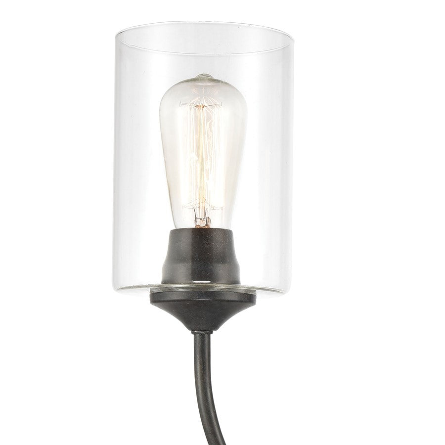 Atlas Lighting Daisy 2-Light Wall Sconce | Transitional Midnight Bronze and Clear Glass | Living Room & Dining Room Accent Light | Model WL11058-BZ