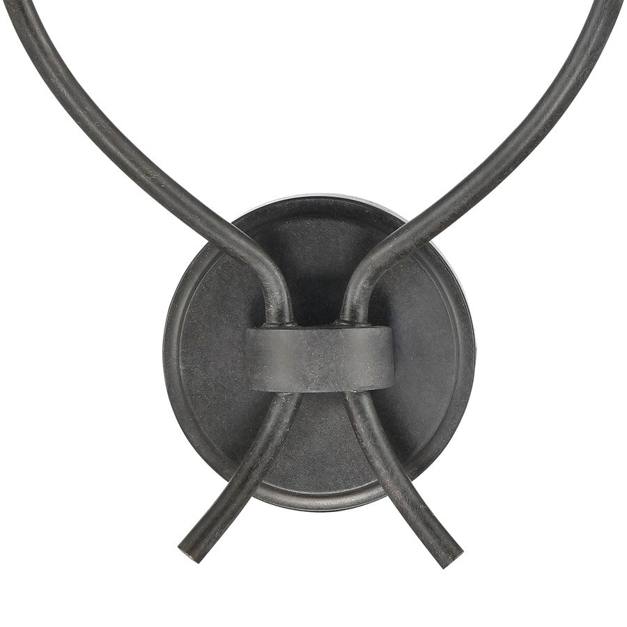 Atlas Lighting Daisy 2-Light Wall Sconce | Transitional Midnight Bronze and Clear Glass | Living Room & Dining Room Accent Light | Model WL11058-BZ