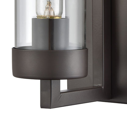 Atlas Lighting Holbrook 10in 1-Light Wall Sconce | Transitional Oil Rubbed Bronze and Clear Glass | Bedroom & Hallway | Model WL11088-BZ