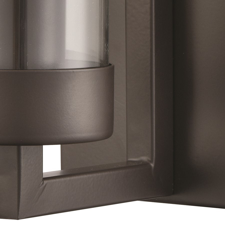 Atlas Lighting Holbrook 10in 1-Light Wall Sconce | Transitional Oil Rubbed Bronze and Clear Glass | Bedroom & Hallway | Model WL11088-BZ