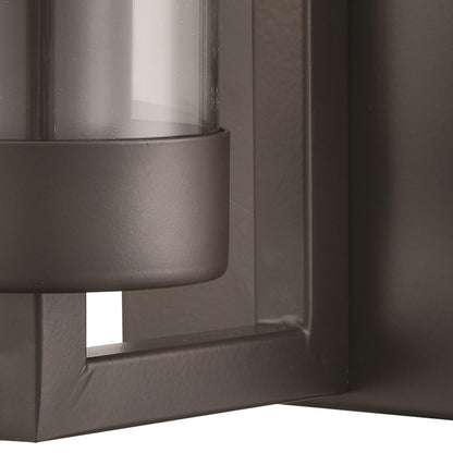 Atlas Lighting Holbrook 10in 1-Light Wall Sconce | Transitional Oil Rubbed Bronze and Clear Glass | Bedroom & Hallway | Model WL11088-BZ