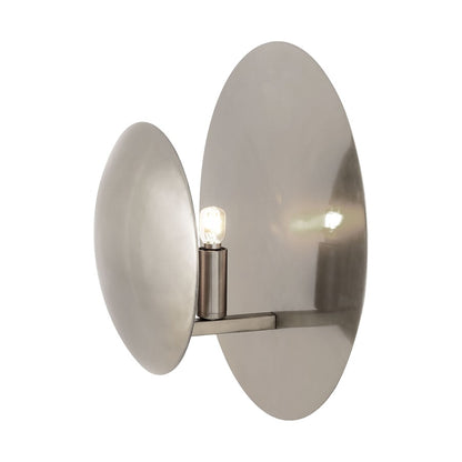 Atlas Lighting Lorens 12.5in 1-Light Wall Sconce | Transitional Polished Nickel and Gold Metal | Hallway & Bedroom | Model WL11103-NK