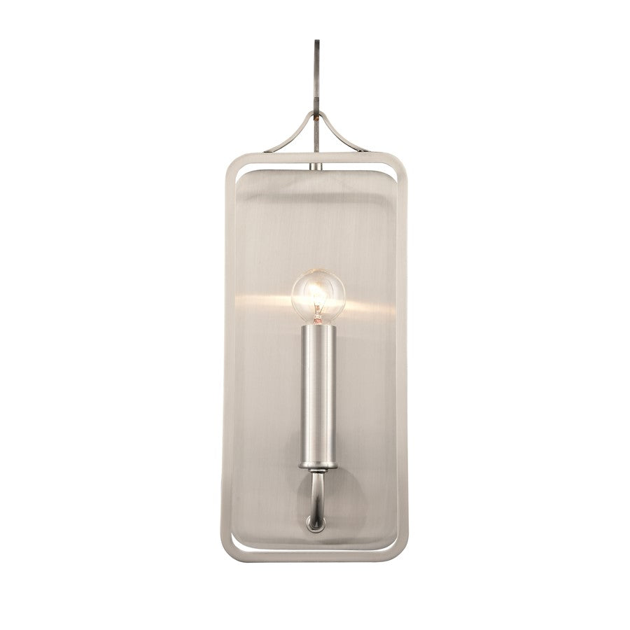 Atlas Lighting Merge 15in 1-Light Wall Sconce | Modern Chrome and Clear Glass | Bedroom & Hallway | 5 x 4 x 15 in | Model WL11110-CH