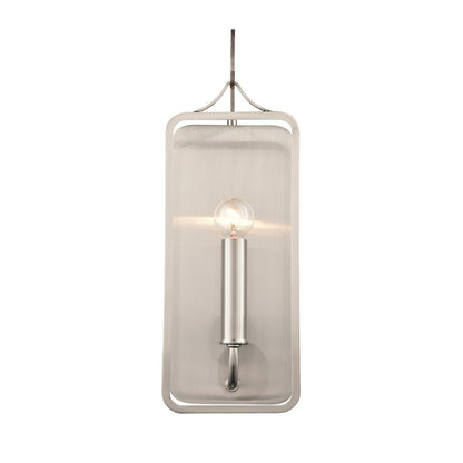 Atlas Lighting Merge 15in 1-Light Wall Sconce | Modern Chrome and Clear Glass | Bedroom & Hallway | 5 x 4 x 15 in | Model WL11110-CH