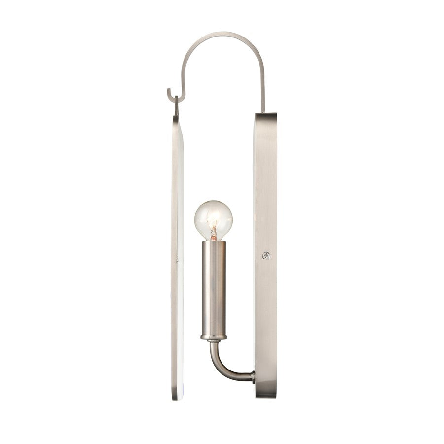 Atlas Lighting Merge 15in 1-Light Wall Sconce | Modern Chrome and Clear Glass | Bedroom & Hallway | 5 x 4 x 15 in | Model WL11110-CH