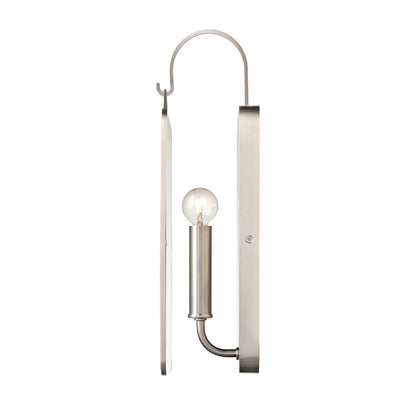 Atlas Lighting Merge 15in 1-Light Wall Sconce | Modern Chrome and Clear Glass | Bedroom & Hallway | 5 x 4 x 15 in | Model WL11110-CH