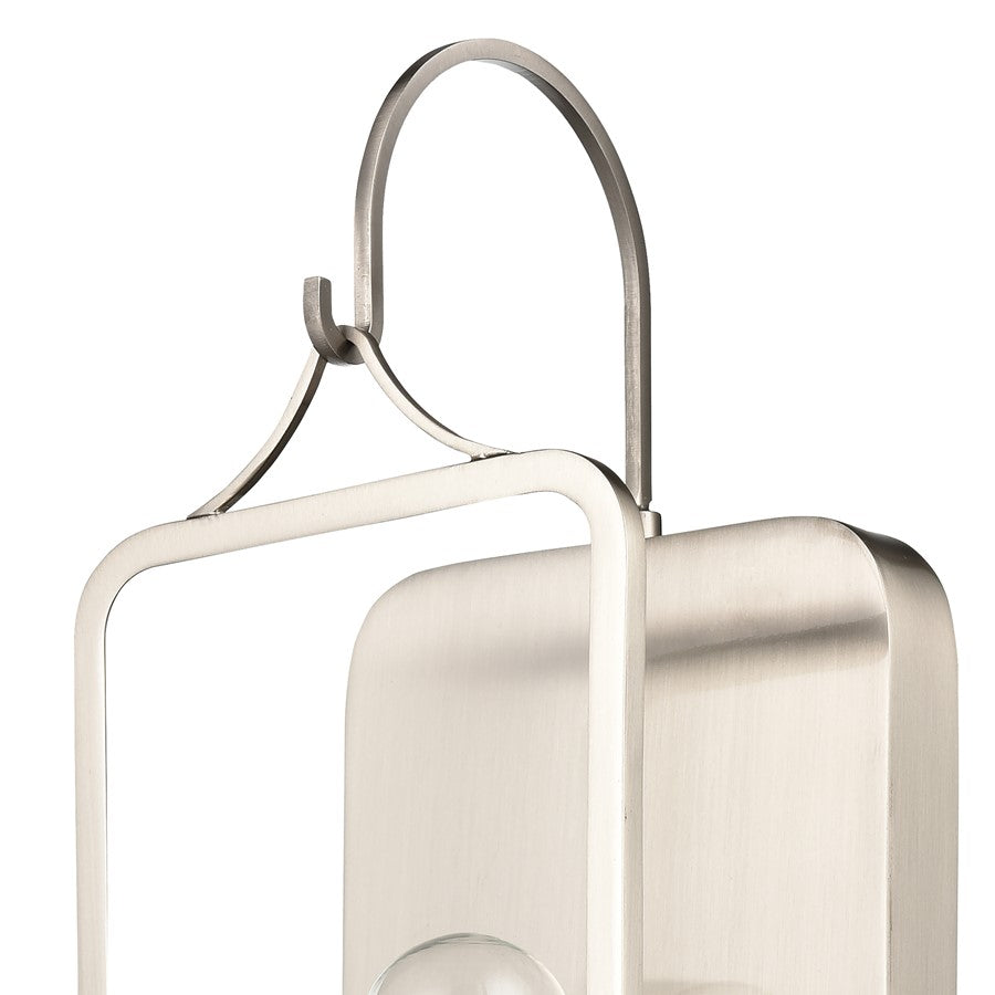 Atlas Lighting Merge 15in 1-Light Wall Sconce | Modern Chrome and Clear Glass | Bedroom & Hallway | 5 x 4 x 15 in | Model WL11110-CH