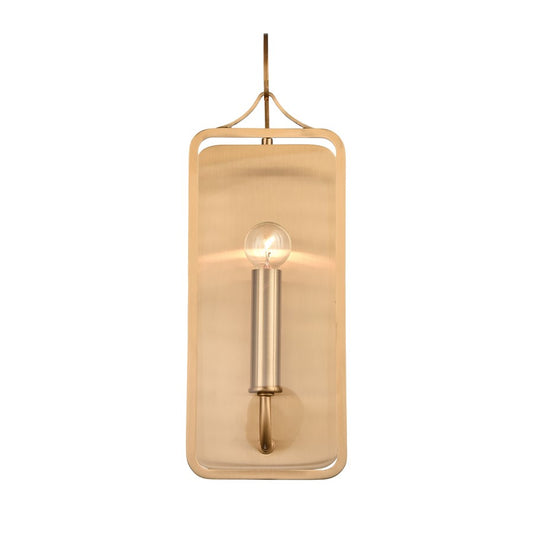Atlas Lighting Merge 15in 1-Light Wall Sconce | Modern Gold and Clear Glass | Bedroom & Hallway | 5 x 4 x 15 in | Model WL11110-GD