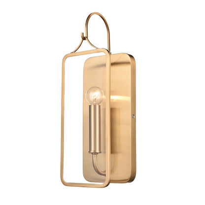 Atlas Lighting Merge 15in 1-Light Wall Sconce | Modern Gold and Clear Glass | Bedroom & Hallway | 5 x 4 x 15 in | Model WL11110-GD