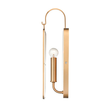 Atlas Lighting Merge 15in 1-Light Wall Sconce | Modern Gold and Clear Glass | Bedroom & Hallway | 5 x 4 x 15 in | Model WL11110-GD
