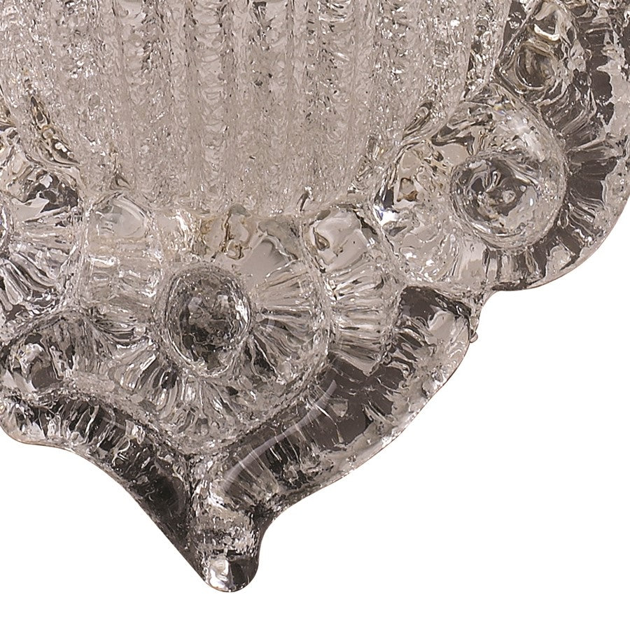 Atlas Lighting Providence 16in 1-Light Wall Sconce | Traditional Antique Silver Leaf and Clear Glass | Bedroom & Hallway | Model WL11129-SV