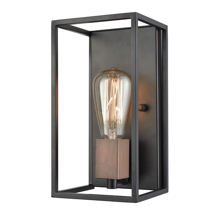 Atlas Lighting Rigby 11in 1-Light Wall Sconce | Oil Rubbed Bronze and Tarnished Brass Metal | Bedroom & Hallway Accent | Model WL11136-BZ