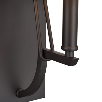 Atlas Lighting Robinson 16in 1-Light Wall Sconce | Matte Black and Off White Fabric | Bedroom & Hallway Accent | 5 x 8 x 16 in | Model WL11137-BK