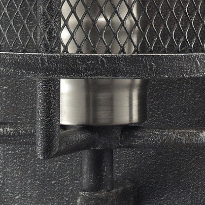 Atlas Lighting Slatington 13in 1-Light Wall Sconce | Industrial Dark Graphite and Brushed Nickel Metal | Bedroom & Hallway Accent | Model WL11144-NK