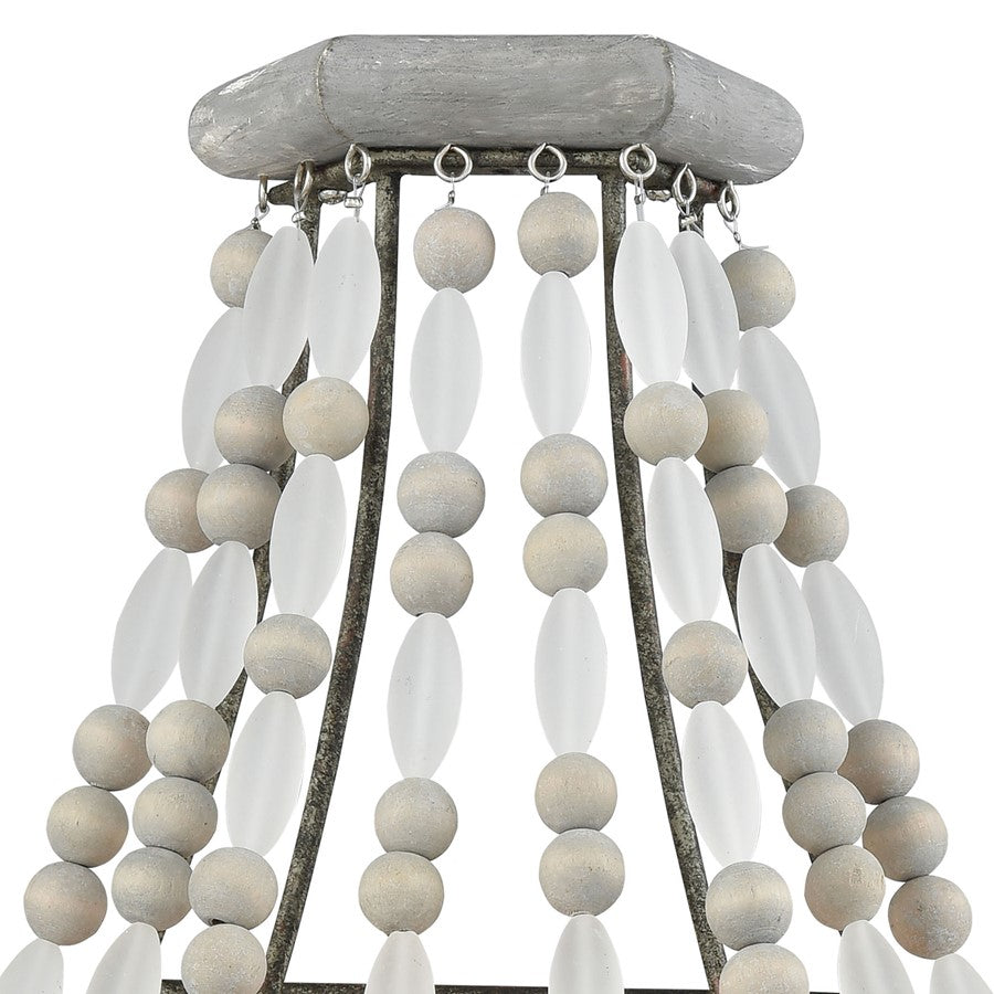 Atlas Lighting Summerton 16in 2-Light Wall Sconce | Traditional Graywash Wood and Gray Glass | Bedroom & Hallway Accent Light | Model WL11153-GY