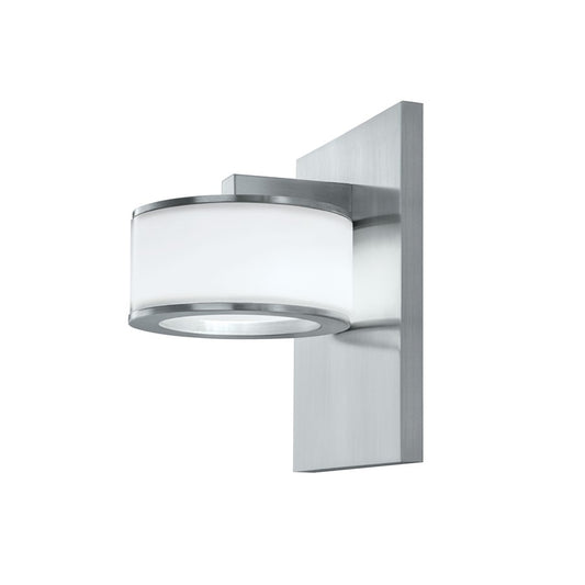 Atlas Lighting Timbale 5.5in Integrated LED Wall Sconce | Traditional Brushed Aluminum and White Acrylic | Hallway & Powder Room | Model WL11157-SV