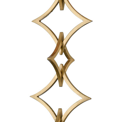 Atlas Lighting To the Point 33in 1-Light Wall Sconce | Antique Brass and Gold Fabric | Bedroom & Hallway | 5 x 5 x 33 in | Model WL11159-BS