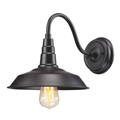 Atlas Lighting Urban Lodge 10in 1-Light Wall Sconce | Transitional Oil Rubbed Bronze Metal | Bedroom & Hallway Accent Light | Model WL11164-BZ