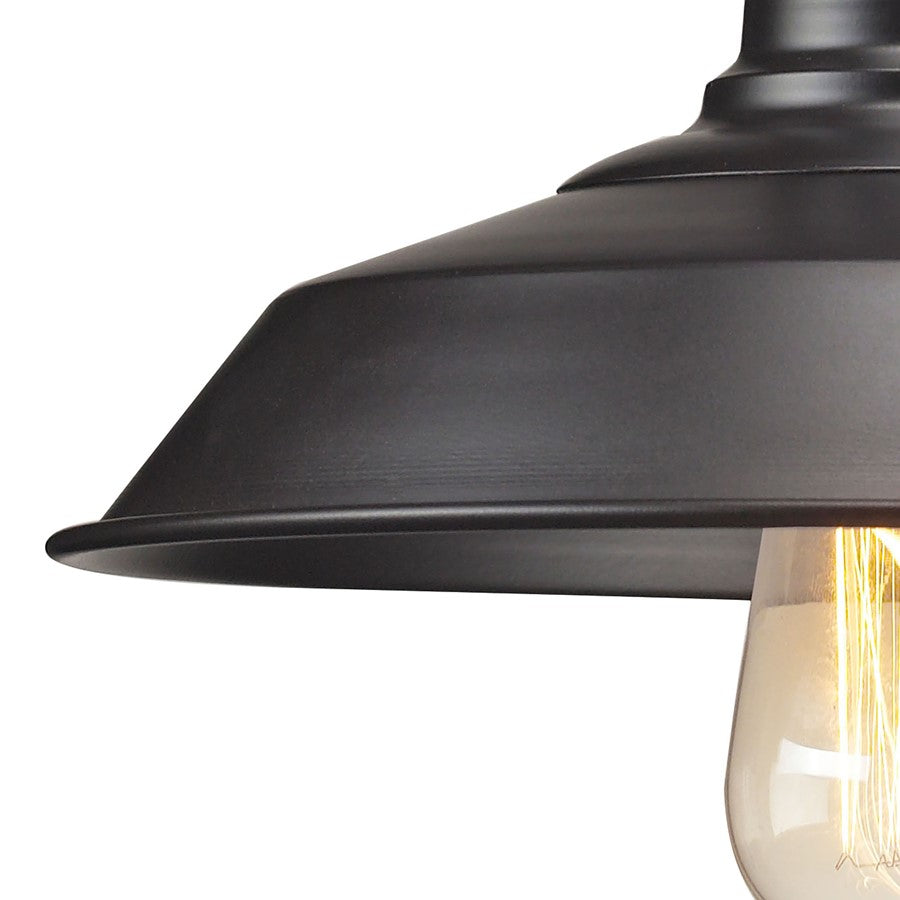 Atlas Lighting Urban Lodge 10in 1-Light Wall Sconce | Transitional Oil Rubbed Bronze Metal | Bedroom & Hallway Accent Light | Model WL11164-BZ