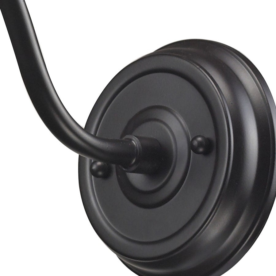 Atlas Lighting Urban Lodge 10in 1-Light Wall Sconce | Transitional Oil Rubbed Bronze Metal | Bedroom & Hallway Accent Light | Model WL11164-BZ