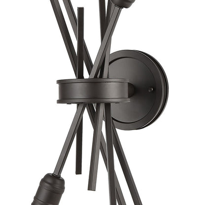 Atlas Lighting Xenia 28in 6-Light Wall Sconce | Modern Oil Rubbed Bronze Metal | Living Room & Hallway | 10 x 9 x 28 in | Model WL11174-BZ