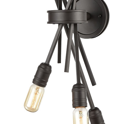 Atlas Lighting Xenia 28in 6-Light Wall Sconce | Modern Oil Rubbed Bronze Metal | Living Room & Hallway | 10 x 9 x 28 in | Model WL11174-BZ