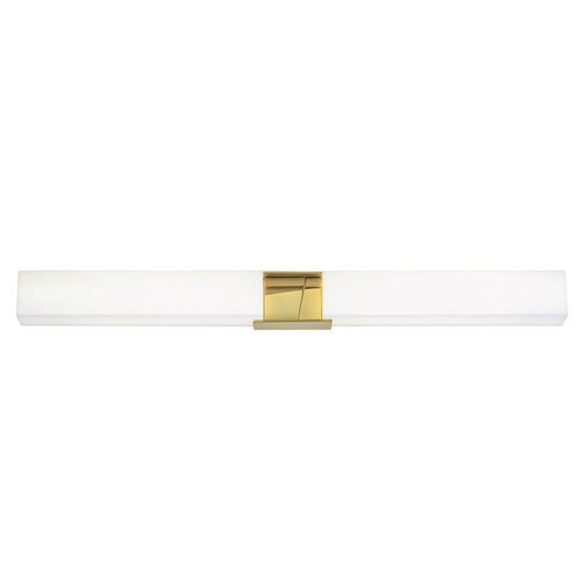 Atlas Lighting Artemis 36in 1-Light LED Vanity Light | Modern Satin Brass and Opal Glass | Bathroom & Powder Room | Model WL11192-BS