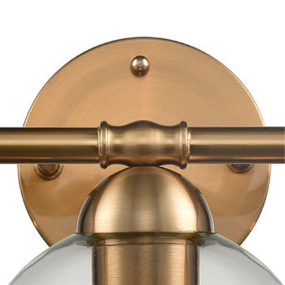 Atlas Lighting Astoria 25in 3-Light Vanity Light | Transitional Satin Gold and Clear Glass | Bathroom & Powder Room | 25 x 9 x 9 in | Model WL11193-GD