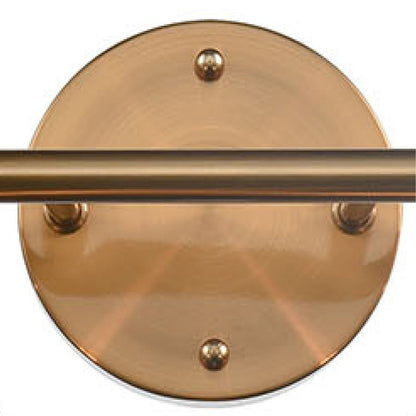 Atlas Lighting Astoria 35in 4-Light Vanity Light | Transitional Satin Gold and Clear Glass | Bathroom & Powder Room | 35 x 9 x 9 in | Model WL11194-GD