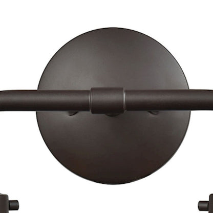 Atlas Lighting Beckett 15in 2-Light Vanity Light | Modern Oil Rubbed Bronze and Clear Glass | Bathroom Vanity | 15 x 7 x 11 in | Model WL11203-BZ2