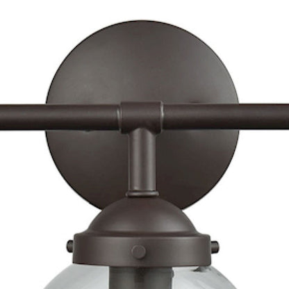 Atlas Lighting Beckett 24in 3-Light Vanity Light | Modern Oil Rubbed Bronze and Clear Glass | Bathroom Vanity | 24 x 7 x 11 in | Model WL11204-BZ
