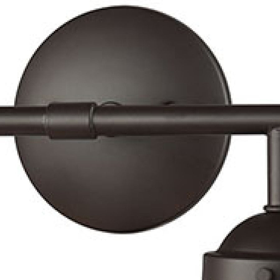 Atlas Lighting Beckett 33in 4-Light Vanity Light | Modern Oil Rubbed Bronze and White Frosted Glass | Bathroom Vanity | Model WL11205-BZ1