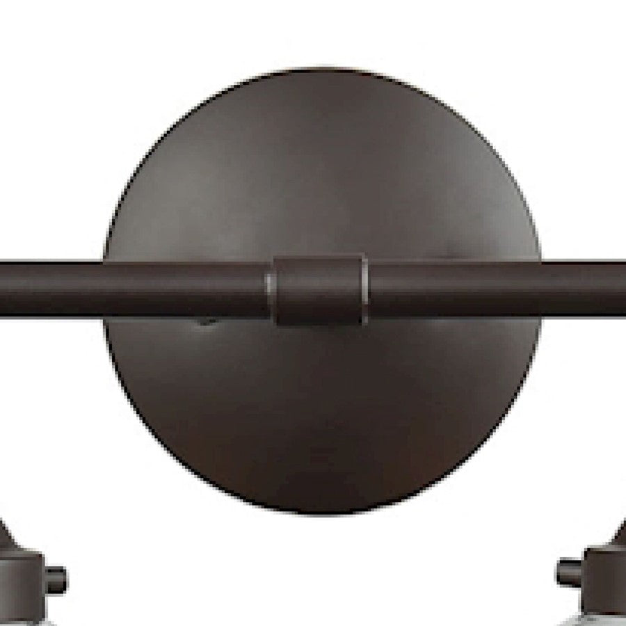 Atlas Lighting Beckett 33in 4-Light Vanity Light | Modern Oil Rubbed Bronze and Clear Glass | Bathroom Vanity | 33 x 7 x 11 in | Model WL11205-BZ2