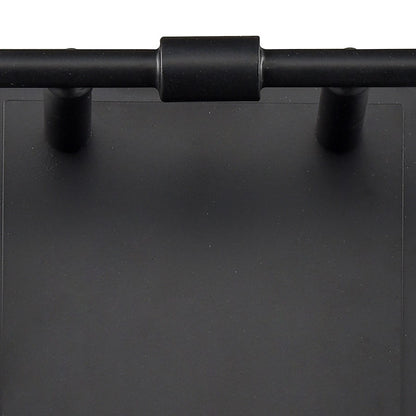 Atlas Lighting Brookville 15in 2-Light Vanity Light | Transitional Matte Black and White Frosted Glass | Bathroom Vanity | Model WL11231-BK