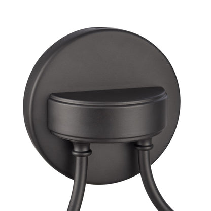 Atlas Lighting Cecil 14in 2-Light Vanity Light | Traditional Matte Black Metal | Bathroom & Powder Room | 14 x 6.5 x 7.75 in | Model WL11249-BK