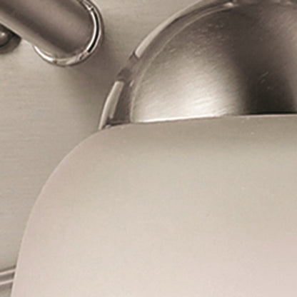 Atlas Lighting Conway 32in 4-Light Vanity Light | Traditional Brushed Nickel and White Frosted Glass | Bathroom Vanity | Model WL11262-NK