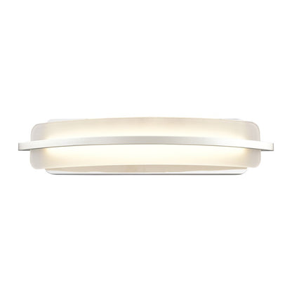 Atlas Lighting Curvato 25in LED Vanity Light | Modern Polished Chrome and White Glass | Bathroom Vanity | 25.5 x 4.5 x 5.5 in | Model WL11272-CH