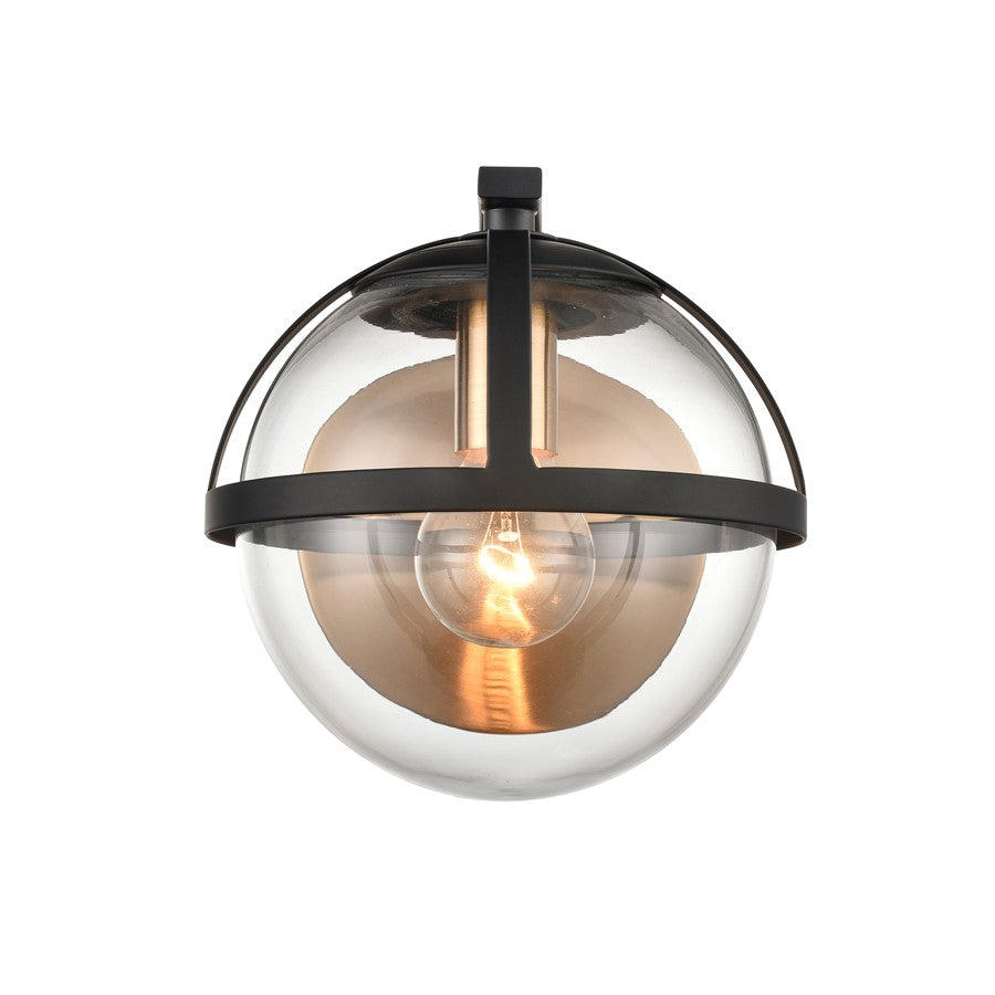 Atlas Lighting Davenay 6'' Wide 1Lt Vanity Light, Satin Brass/Clear - WL11277-BS